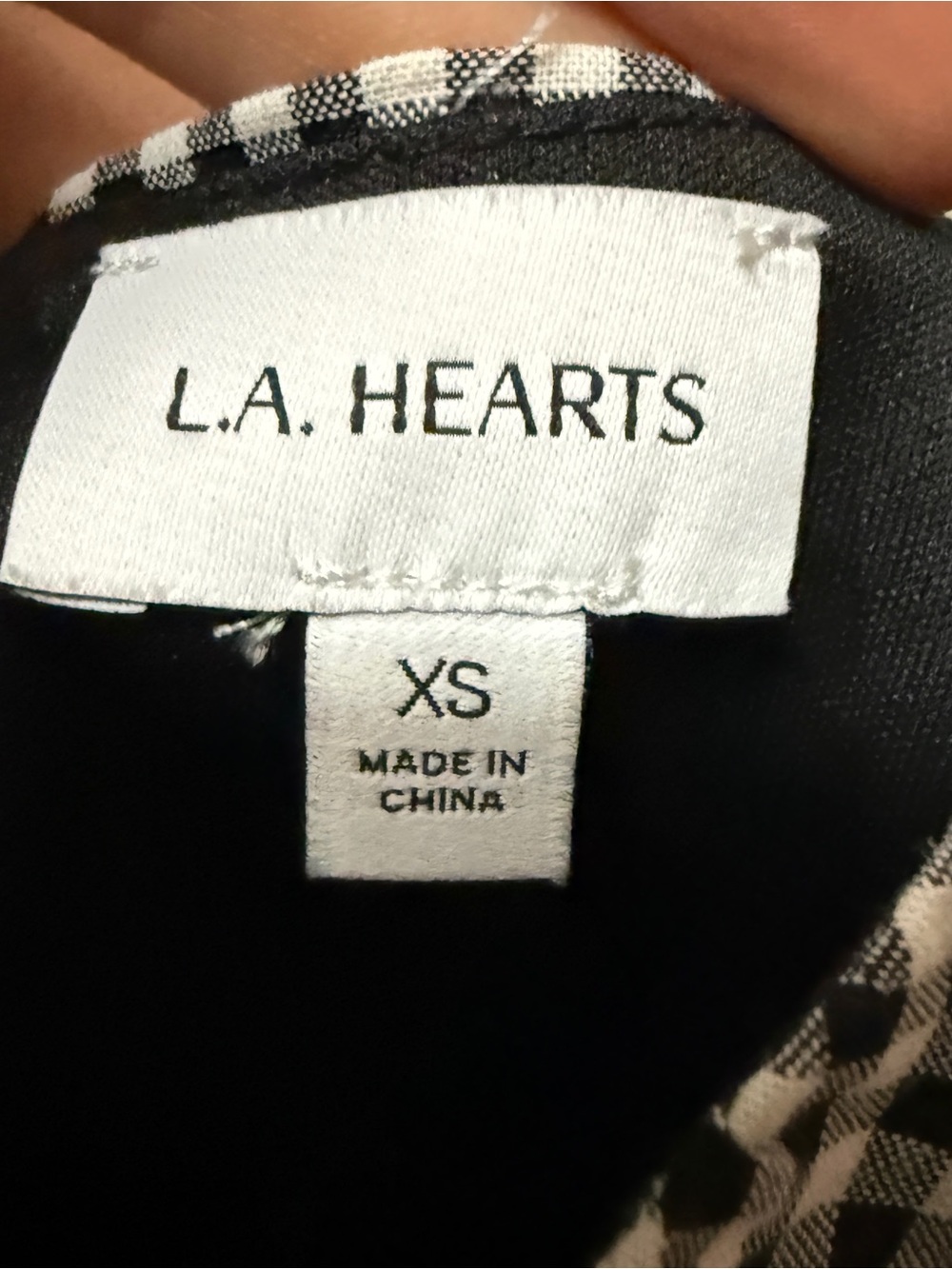 L.A. Hearts gingham babydoll tank top - Picture 4 of 4